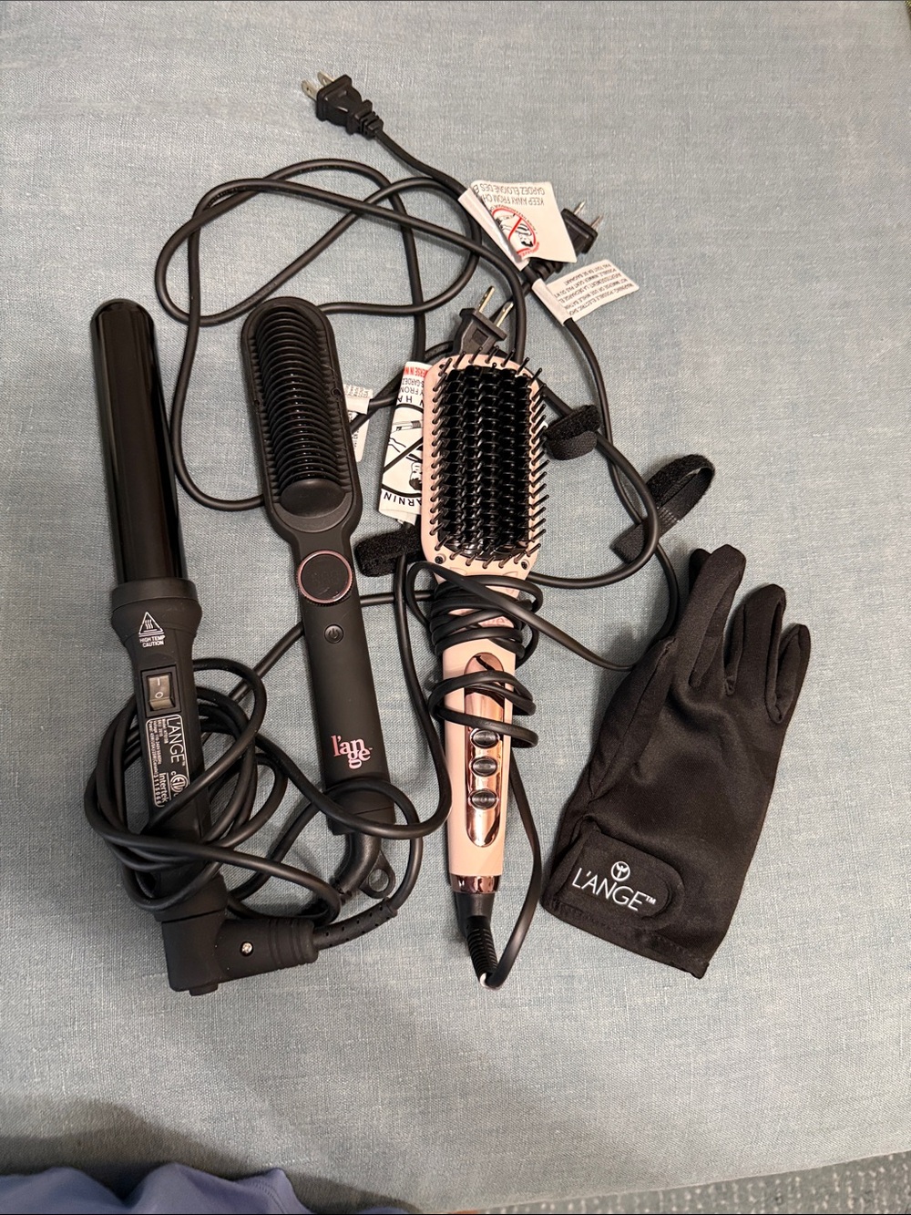 L'ange Hair Styling Set - Black & Rose Gold